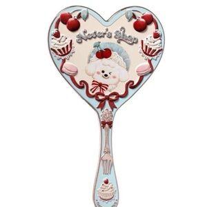 Flower Knows Heart-Shaped Hand Mirror New in Box